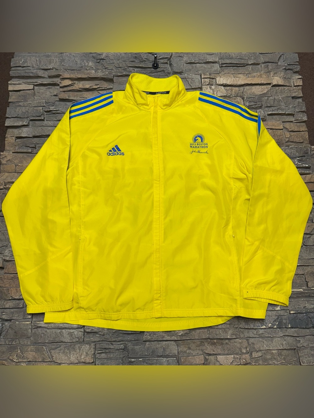 Boston Marathon Jacket 2013 Men Adult 2XL Adidas Running Track Windbreaker Zip